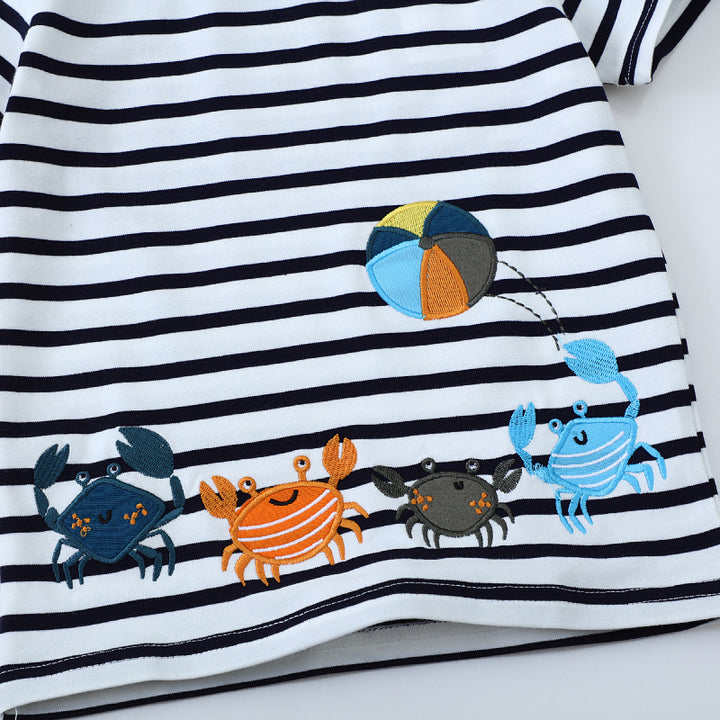 Jungen T-Shirt mit lebhaften Krabbenmotiven Drune