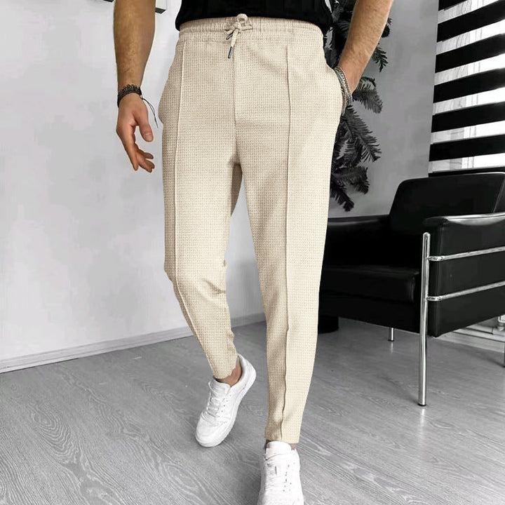 Drune | Slim Fit Elastischer Bund mit Kordelzug Atmungsaktives Stretchmaterial mit Taschen