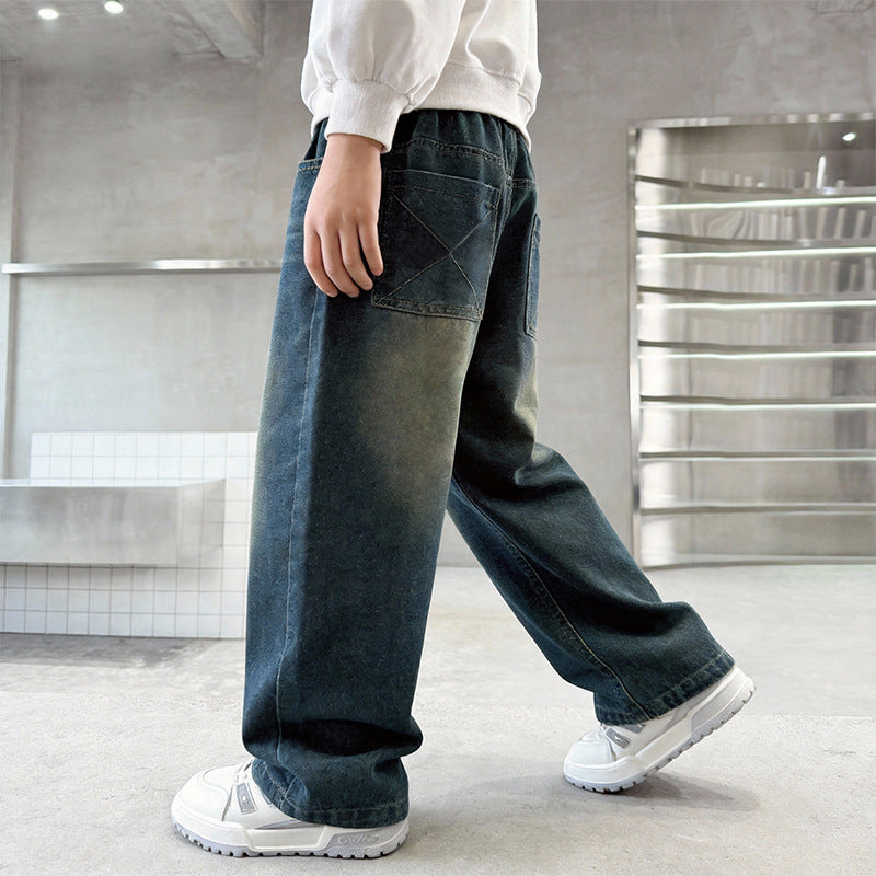 Unisex Weite Jeanshose Drune