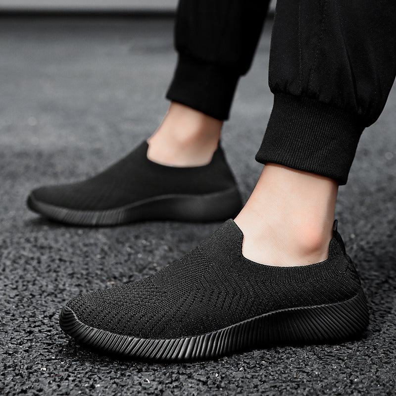 Unisex nan ultraleichter Schlupfschuh aus Feinstrick mit anatomischem Komfortfußbett und gerippter Flexlaufsohle Drune