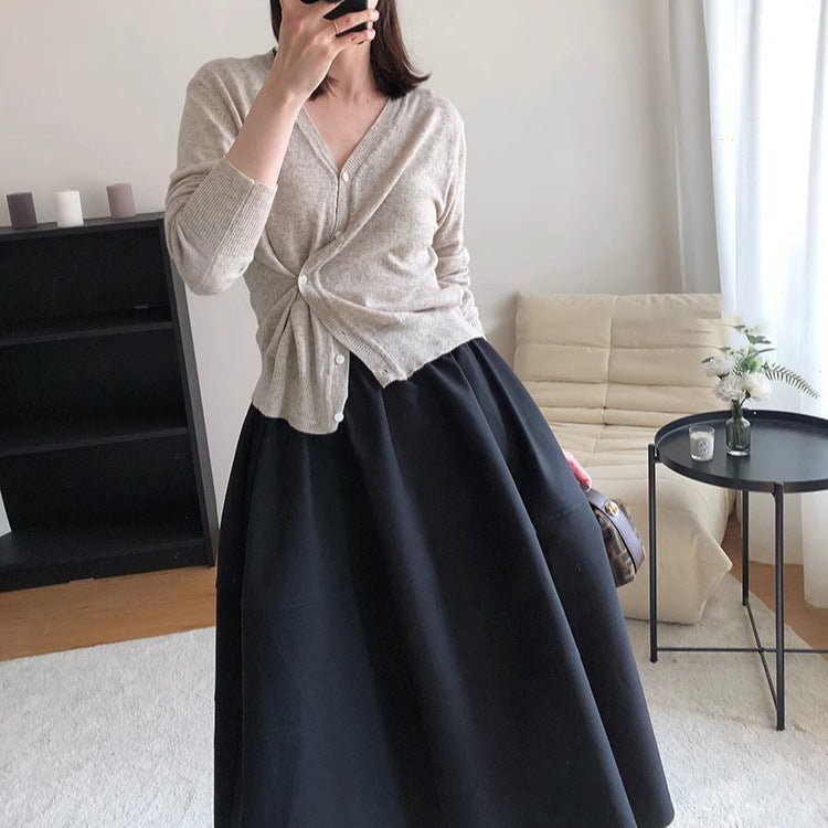 Damen Modische und elegante Faltenrock Drune