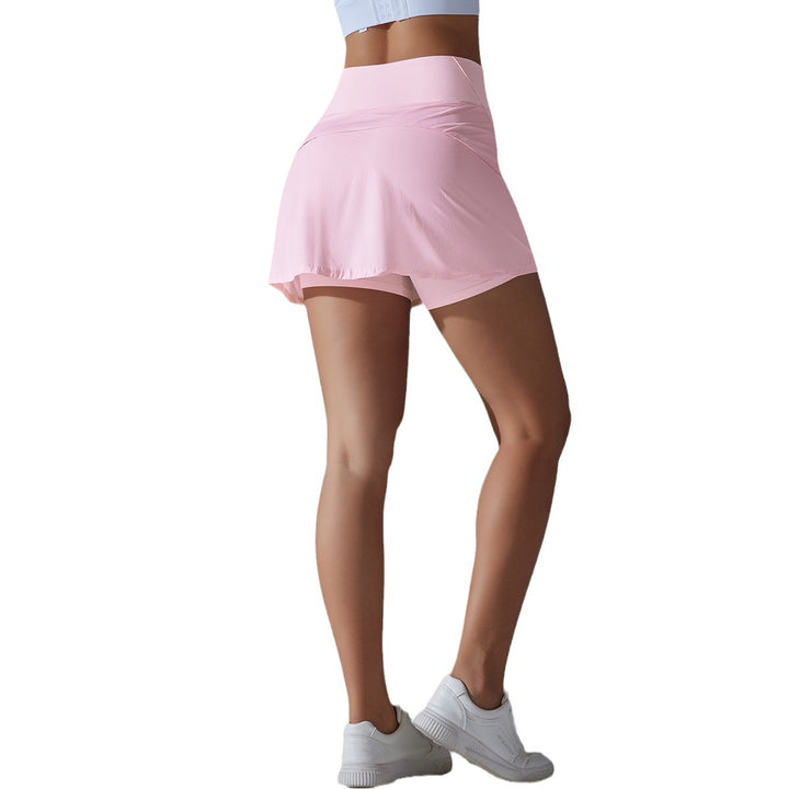 Damen Sportrock mit hohem Bund und integrierter Shorts Drune