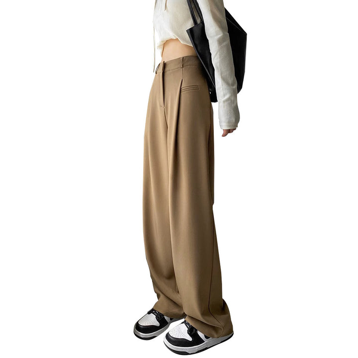 Damen Modische und bequeme Hochtaillierte Palazzo-Hose Drune