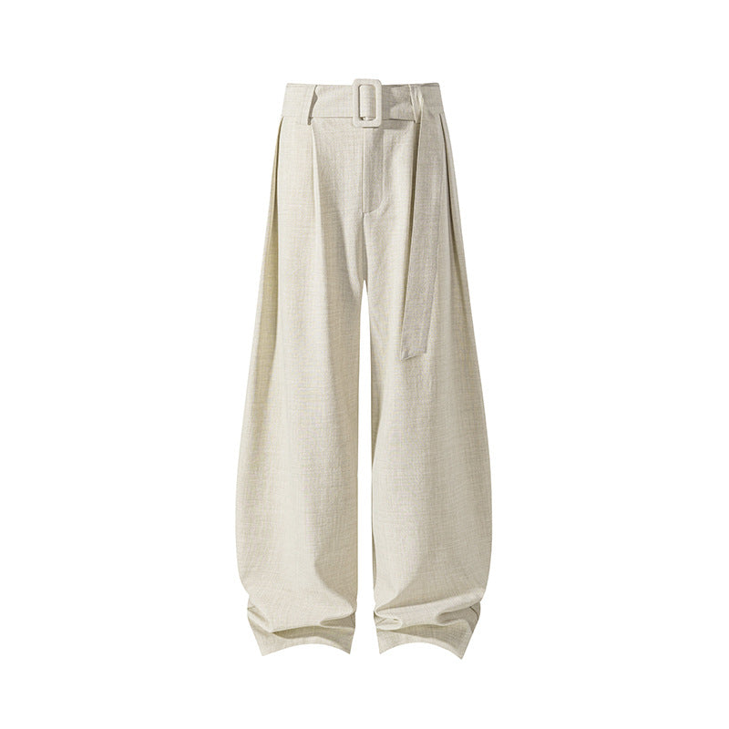 Damen Elegante und lässige weite Stoffhose Drune
