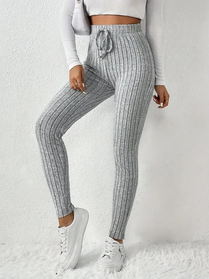 Damen Gefütterte Sweatpants mit Rippstruktur Drune
