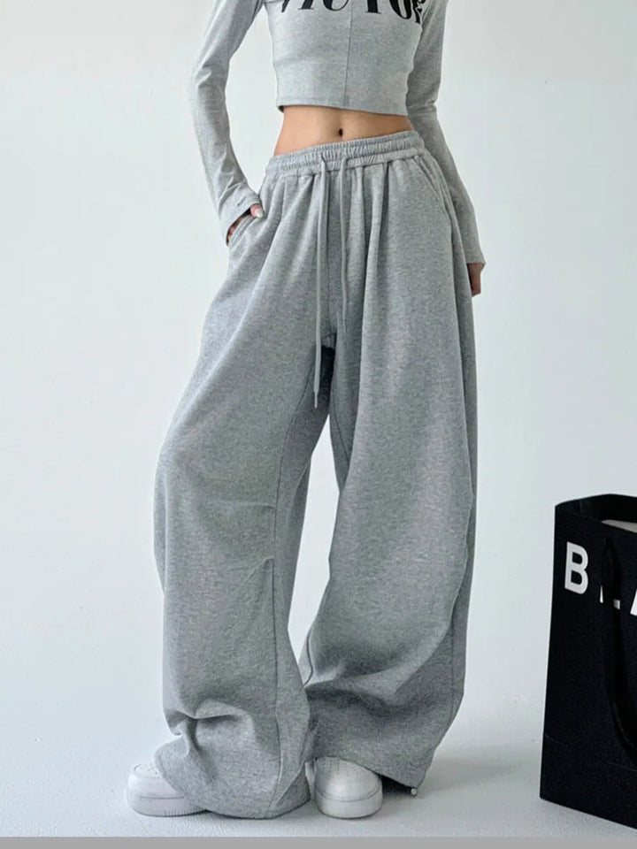 Damen Bequeme und lässige weite Jogginghose Drune