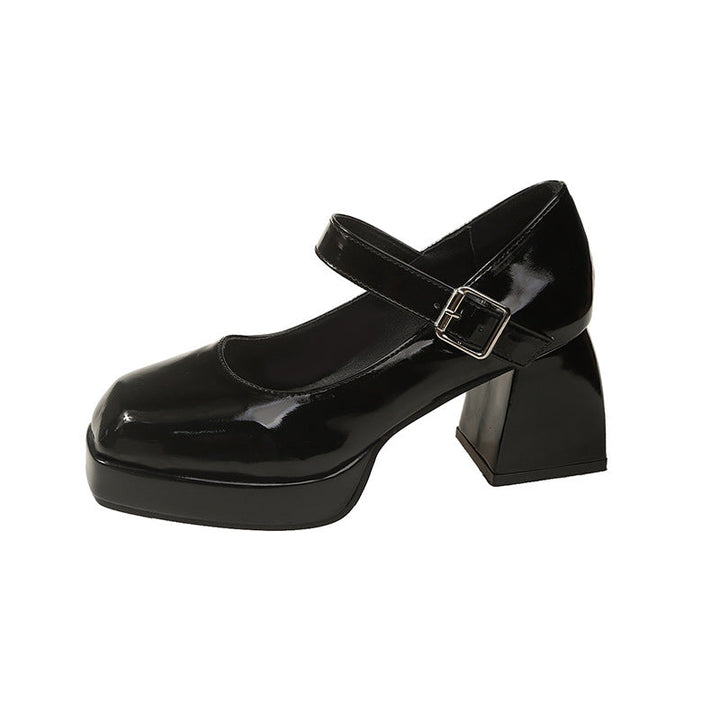 Damen elegante Plateau-Pumps mit Perlen-Detail Drune