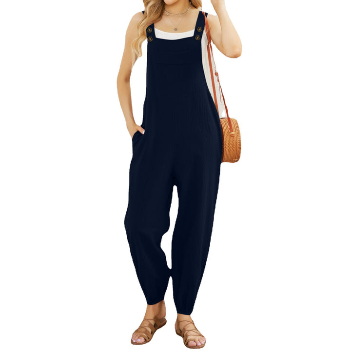 Damen stilvolle Latzhosen mit Taschen Drune