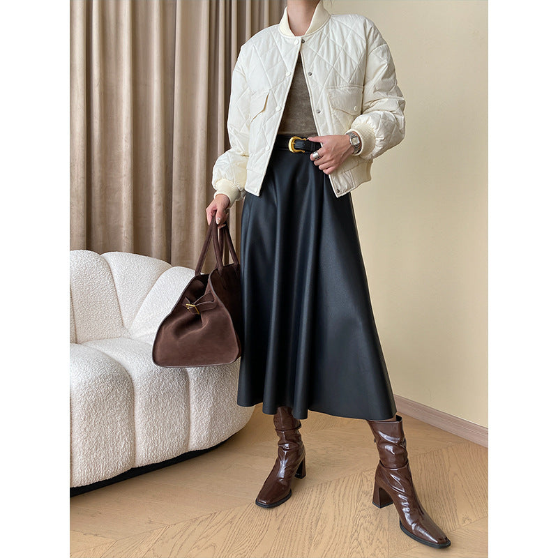 Damen gesteppte Übergangsjacke mit minimalistischen Details Drune