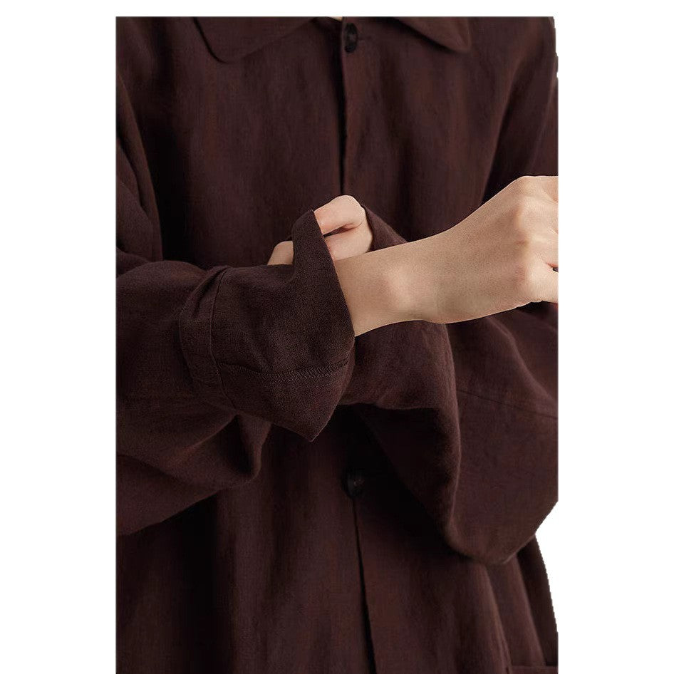 Damen Lässige und elegante Langarmbluse Drune