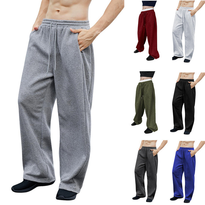 Herren nan lockere Oversize Jogginghose mit elastischem Bund und Kordelzug Drune