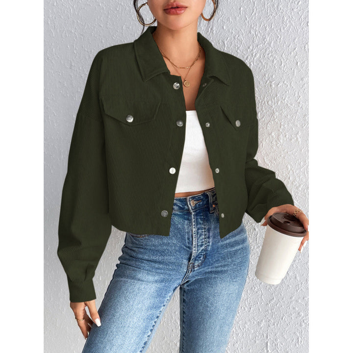 Damen Cordjacke im cropped Design Drune