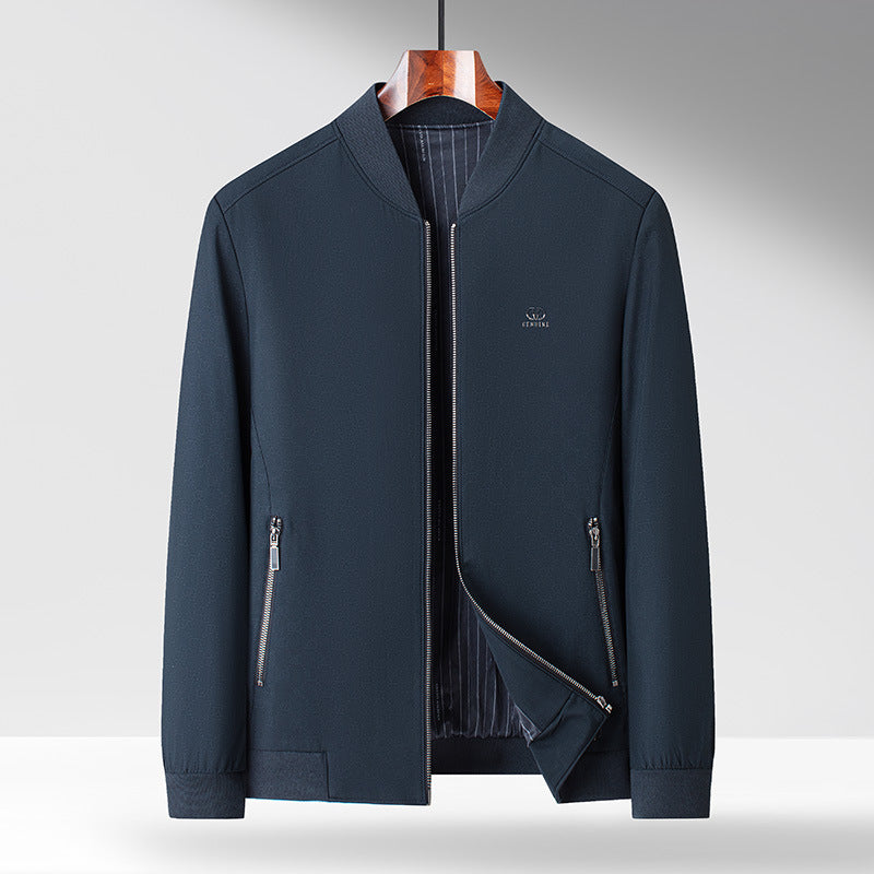 Herren Freizeitjacke mit modernem Stehkragen und praktischen Taschen Drune