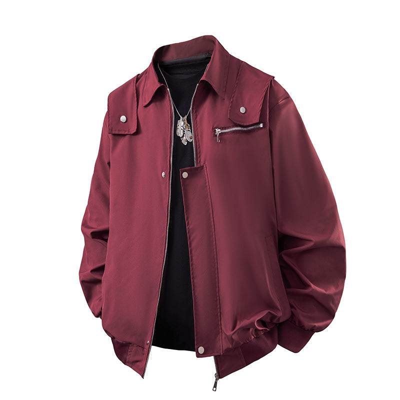 Men's  technical lightweight water-resistant bomber jacket with zip chest pocket Drune
