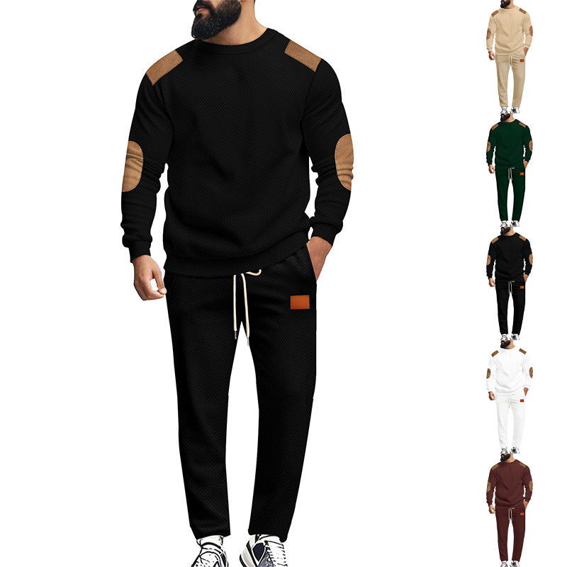Herren modisches Sportanzug Set mit elastischem Bund und praktischen Taschen Drune