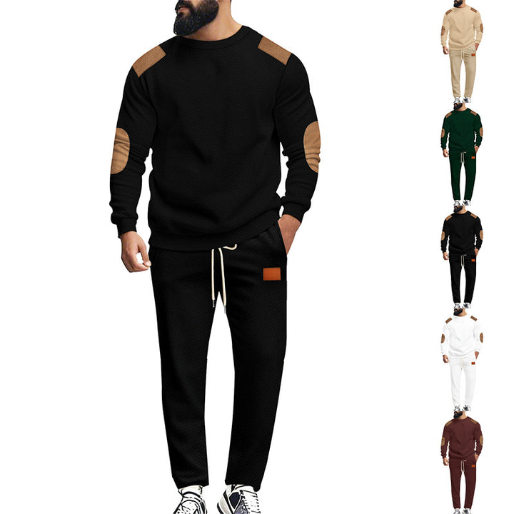 Herren modisches Sportanzug Set mit elastischem Bund und praktischen Taschen Drune