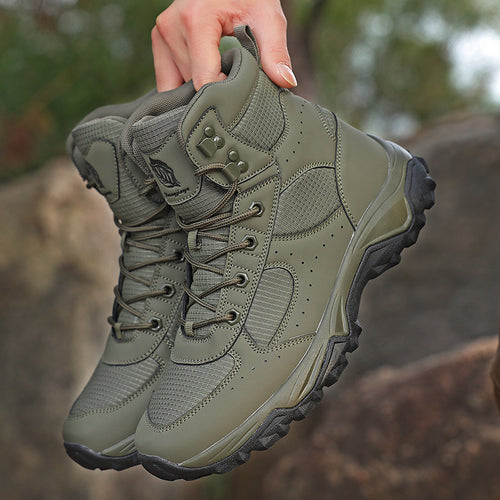 Herren Robuster Trekking- und Einsatzstiefel mit Knöchelstütze und profilierter Gummisohle Drune