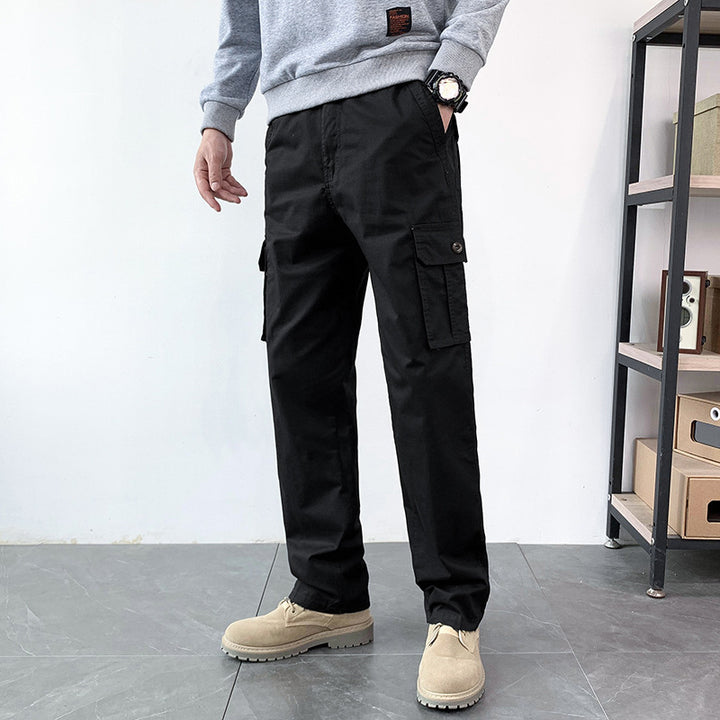 Herren Straight-Fit Cargohose mit Mehrfachtaschen und legerer Passform Drune