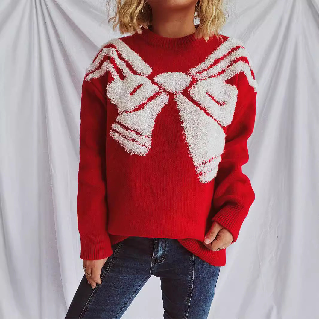 Damen Strickpullover mit festlichem Design und weichem Material Drune