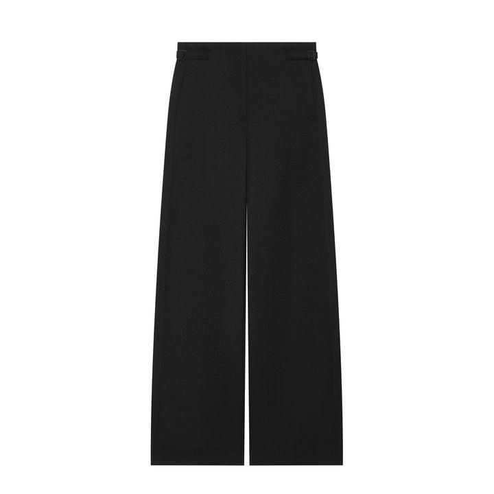 Damen Hochtaillierte Culotte-Hose mit weitem Bein und dekorativem Taillengürtel Drune
