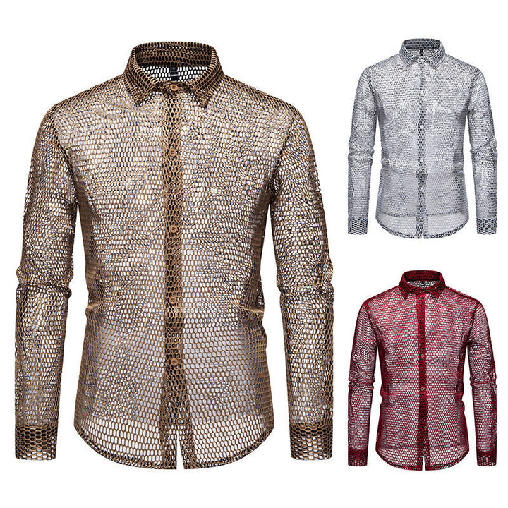 Herren Mesh-Hemd aus hochwertigem Material mit innovativem Design Drune