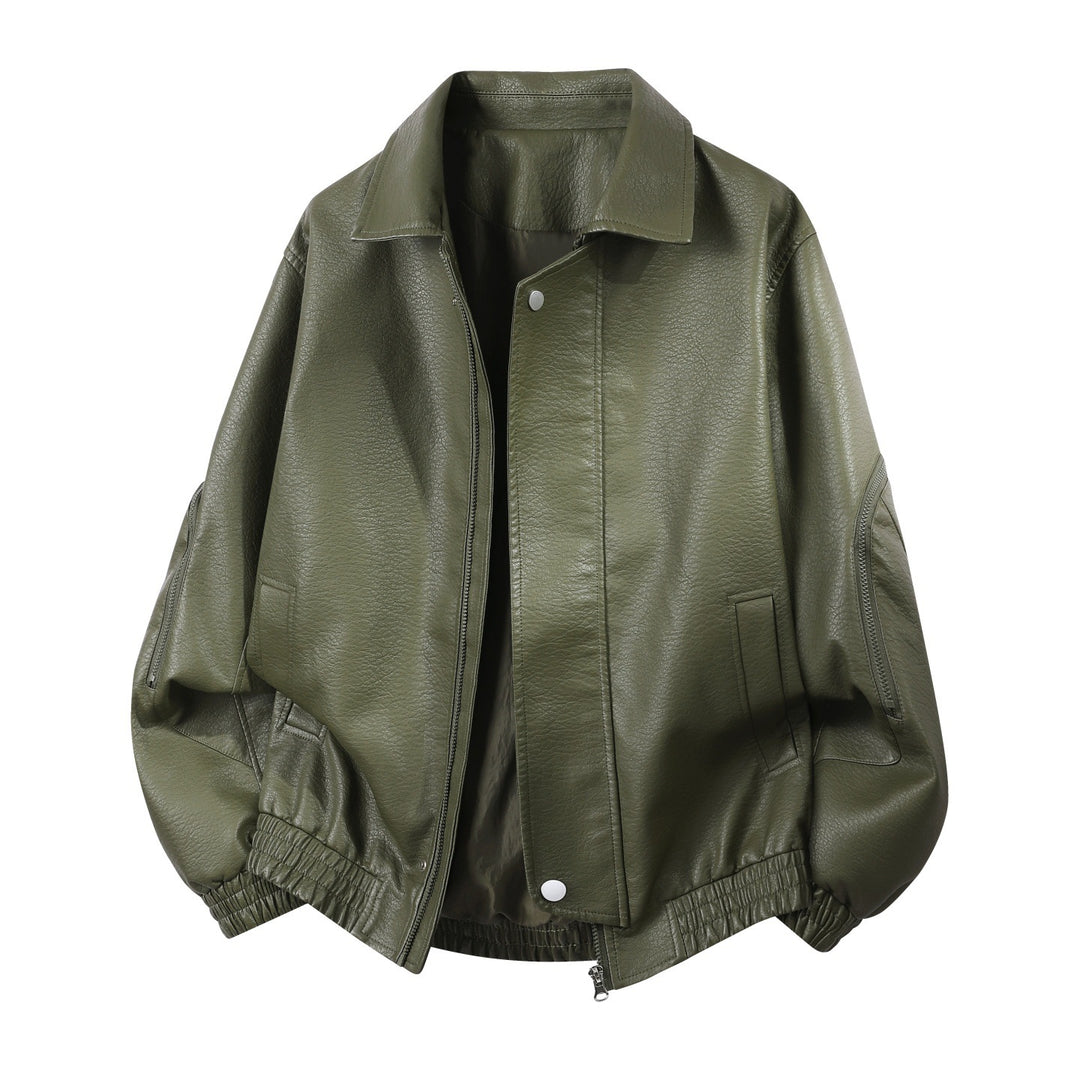 Herren Elegante und bequeme Lederjacke Drune