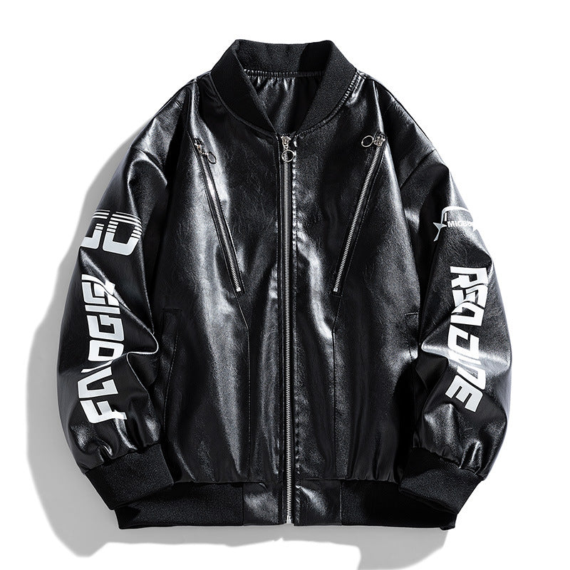 Herren Stylische Übergangsjacke mit hohem Kragen Drune