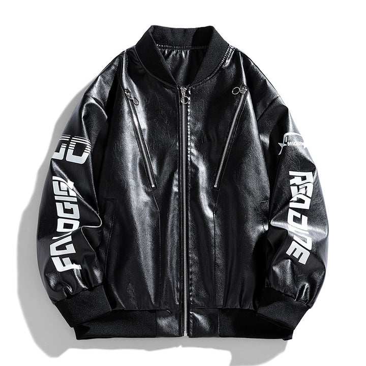 Herren Stylische Übergangsjacke mit hohem Kragen Drune