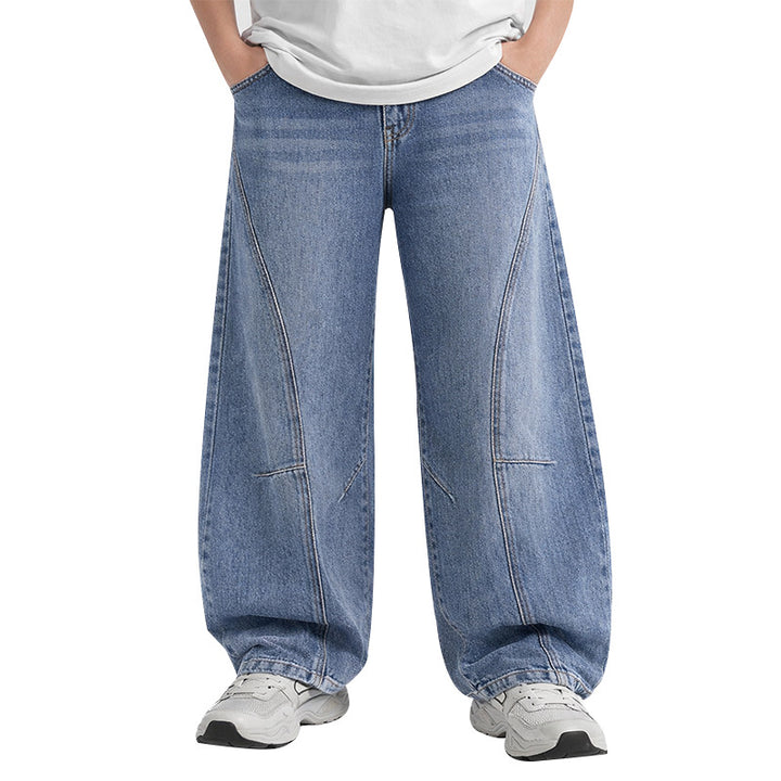 Unisex weite Jeans mit einzigartiger Nahtführung Drune