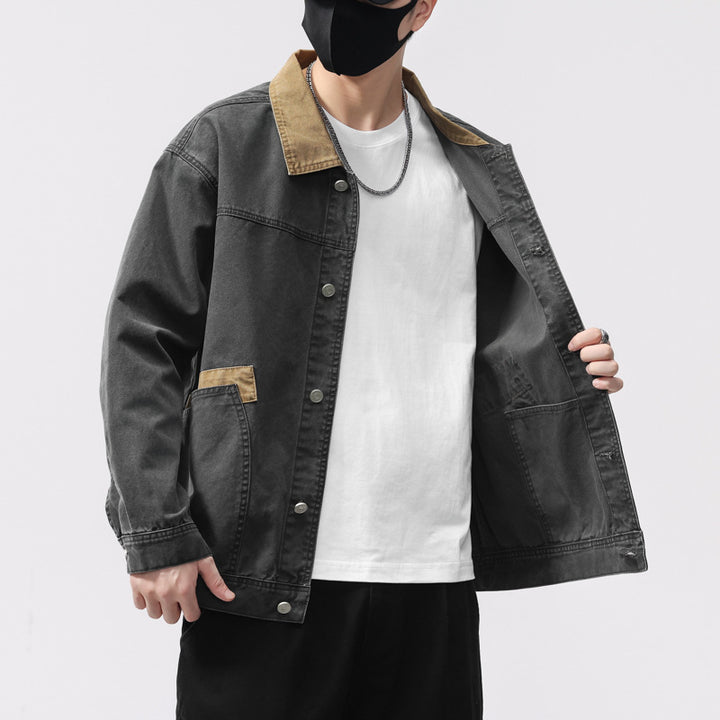 Herren Bequeme Utility-Jacke Drune