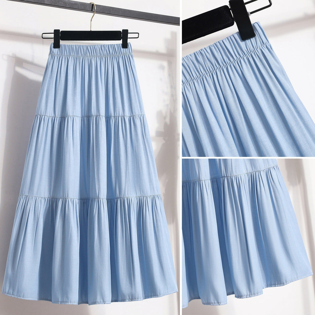Damen Midi-Rock im lässigen Vintage-Stil Drune
