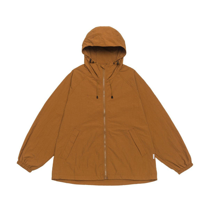 Unisex Weitgeschnittene Kapuzenjacke im Parka‑Style mit verlängertem Rückenteil und Tunnelzug Drune