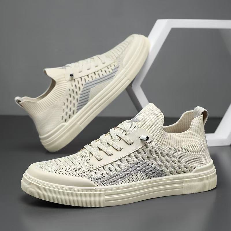 Herren Atmungsaktive Strick-Sneaker mit sockenhaftem Schaft und dämpfender Gummisohle Drune