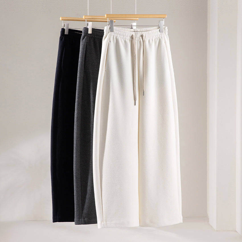Damen Weite Sweatpant mit elastischem Bund, Kordelzug und seitlichen Eingrifftaschen Drune