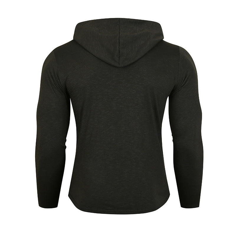Herren Performance Langarm Kapuzenshirt Drune