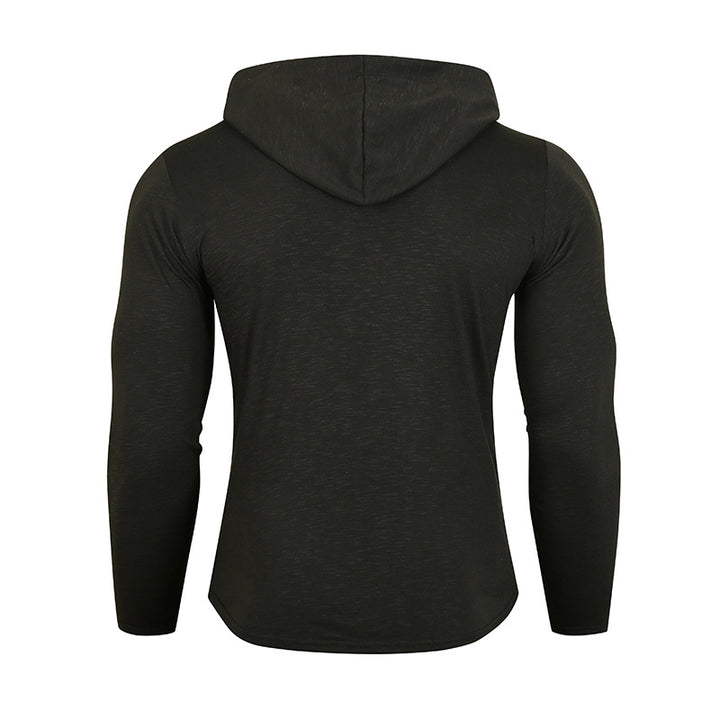 Herren Performance Langarm Kapuzenshirt Drune