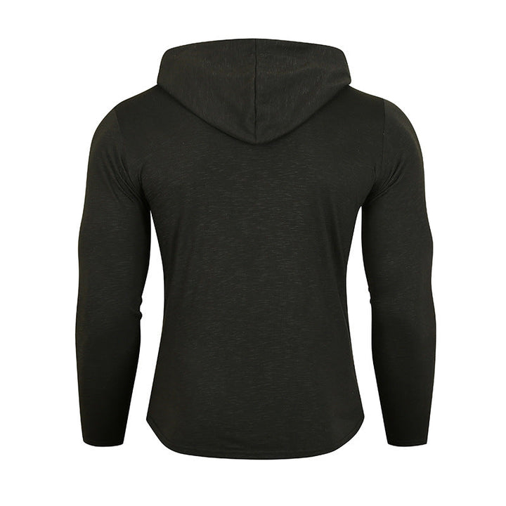 Herren Sportlicher Kapuzenpullover mit funktionalen Reißverschlusstaschen Drune