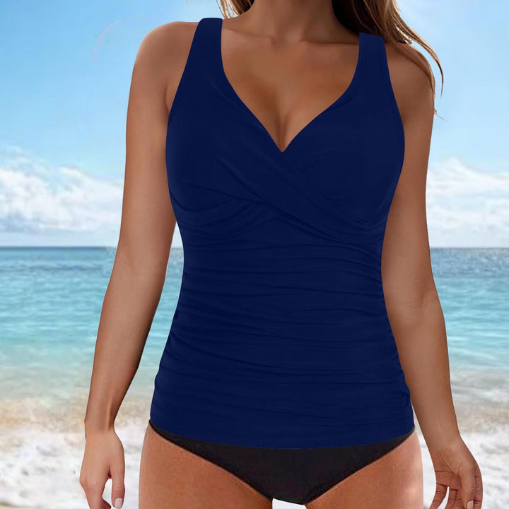 Damen Tankini-Oberteil mit raffiniertem Wickeldesign Drune