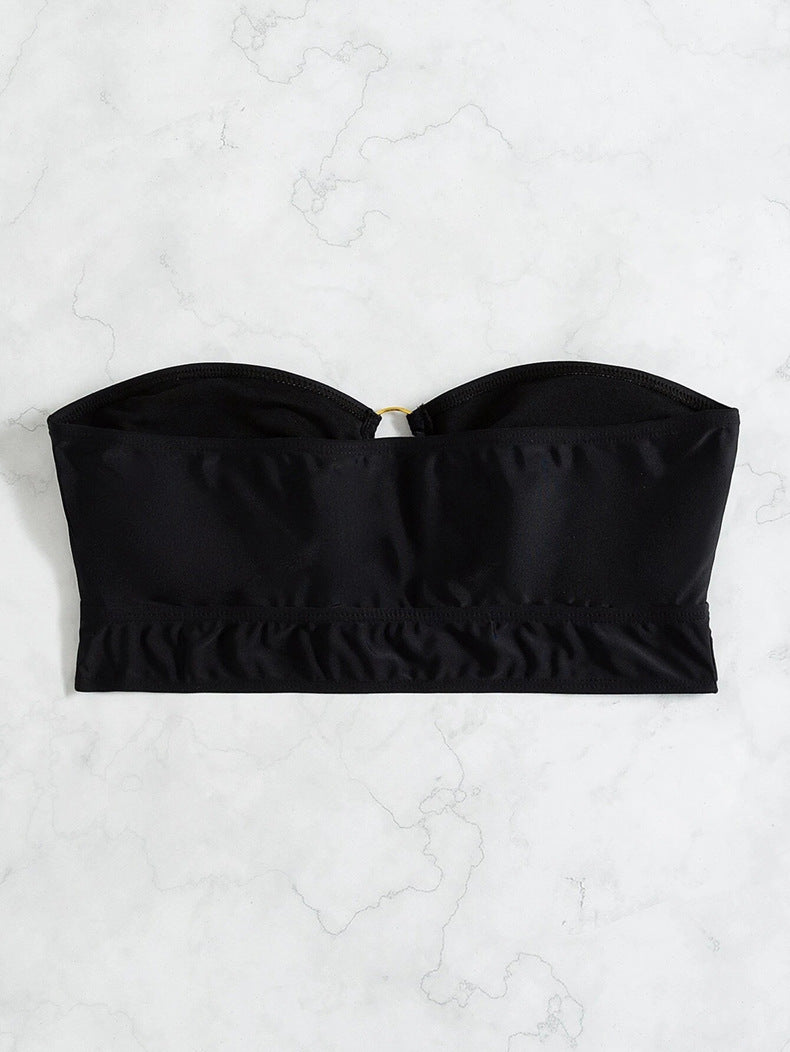 Damen Bandeau-Bikini-Oberteil mit elegantem Ringdetail Drune