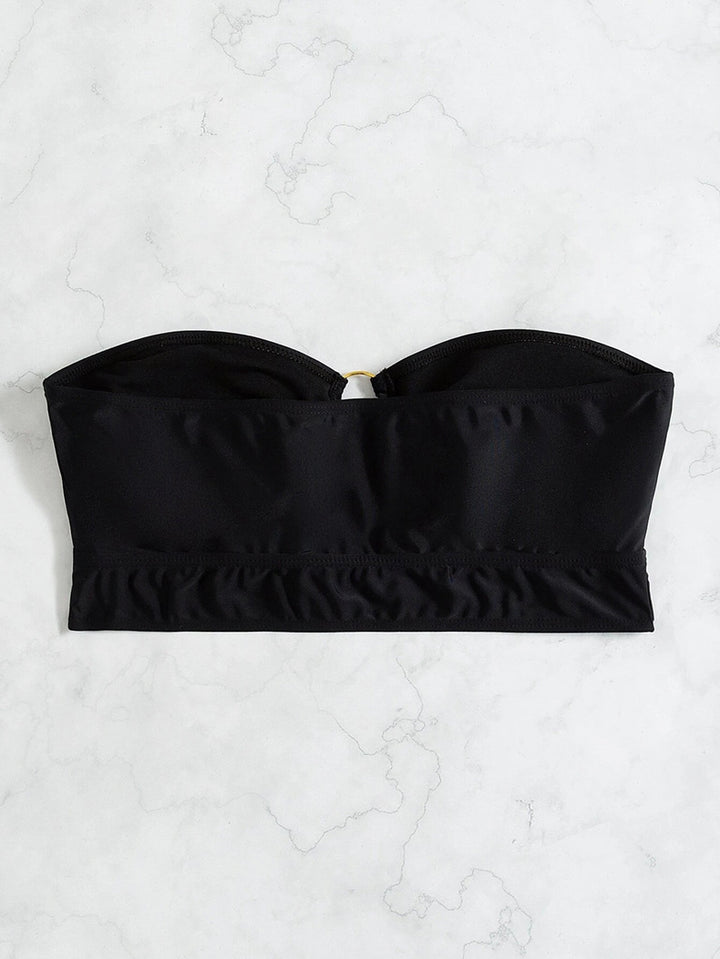 Damen Bandeau-Bikini-Oberteil mit elegantem Ringdetail Drune