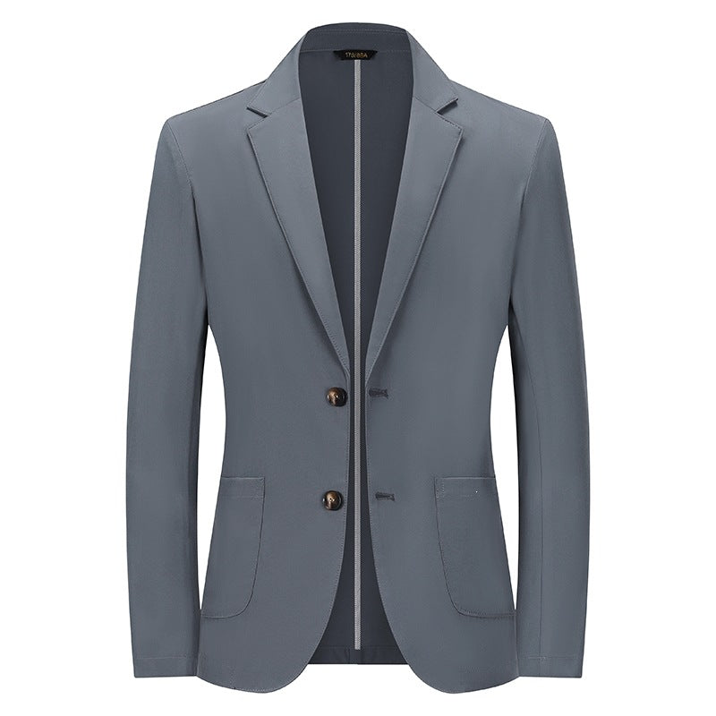 Herren Modernes Slim-Fit Sakko mit schmalem Revers und aufgesetzten Taschen Drune