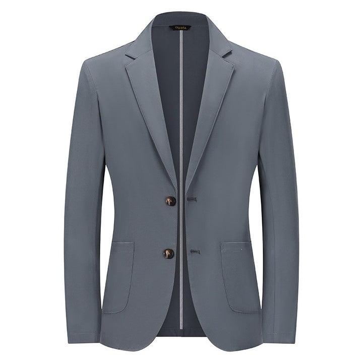 Herren Modernes Slim-Fit Sakko mit schmalem Revers und aufgesetzten Taschen Drune