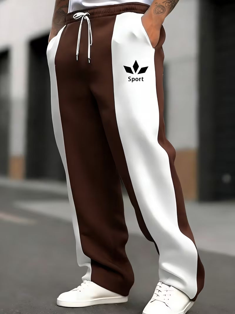 Herren Sportliche Jogginghose mit seitlichen Streifen Drune