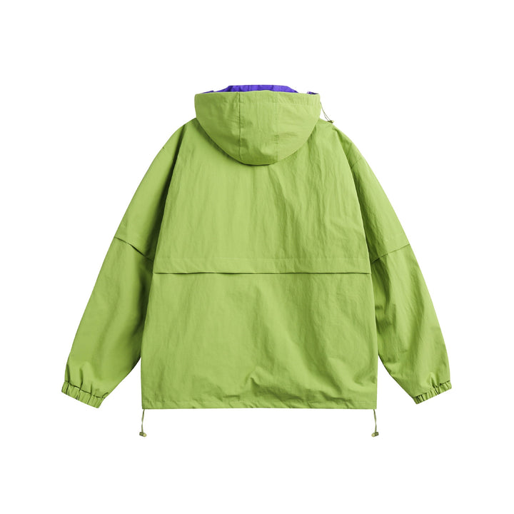 Unisex Technischer Oversize Anorak mit Kapuze, Zipperdetails und Kängurutasche Drune