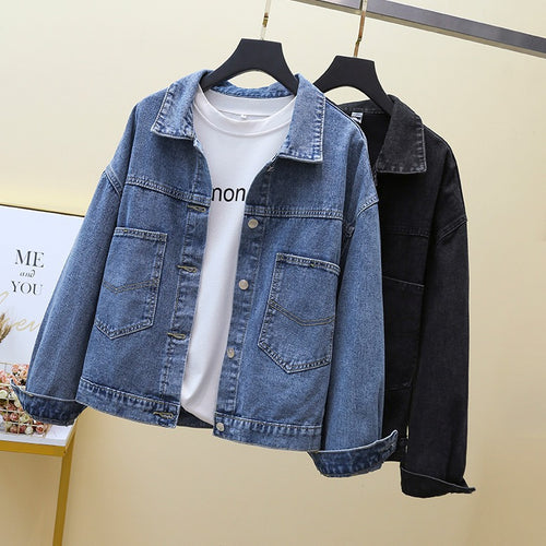 Damen Denimjacke mit großen aufgesetzten Taschen Drune