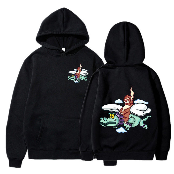 Damen Kapuzenpullover mit verspieltem Grafikdesign und hochwertiger Verarbeitung Drune