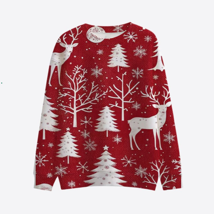 Damen Festlicher Weihnachts-Sweatshirt Drune