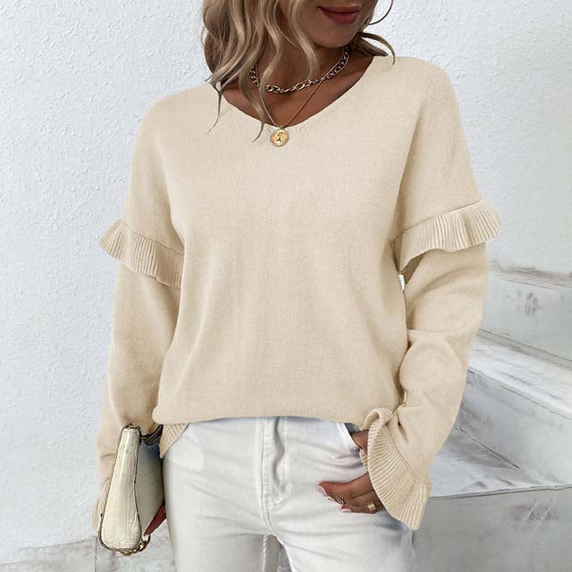 Drune | Einfarbiger Strickpullover Für Kalte Tage