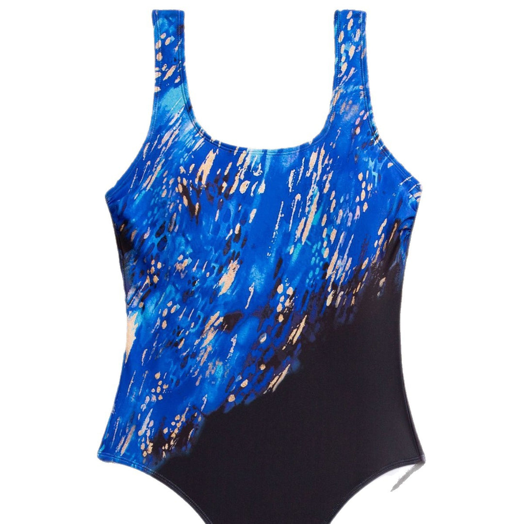 Damen Schwimmanzug mit raffinierter Musterkombination Drune