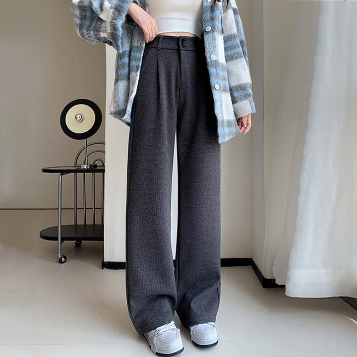 Damen Weit geschnittene Bügelfaltenhose Drune